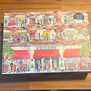 Galison Red Bookshop 1000-Piece Jigsaw Puzzle